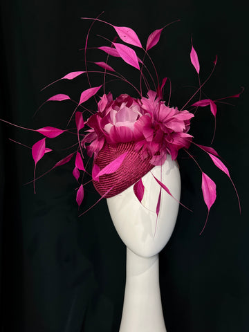 Magenta Feather Burst Percher