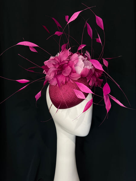 Magenta Feather Burst Percher